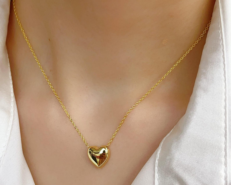 Stainless Steel Heart Shape Necklace
