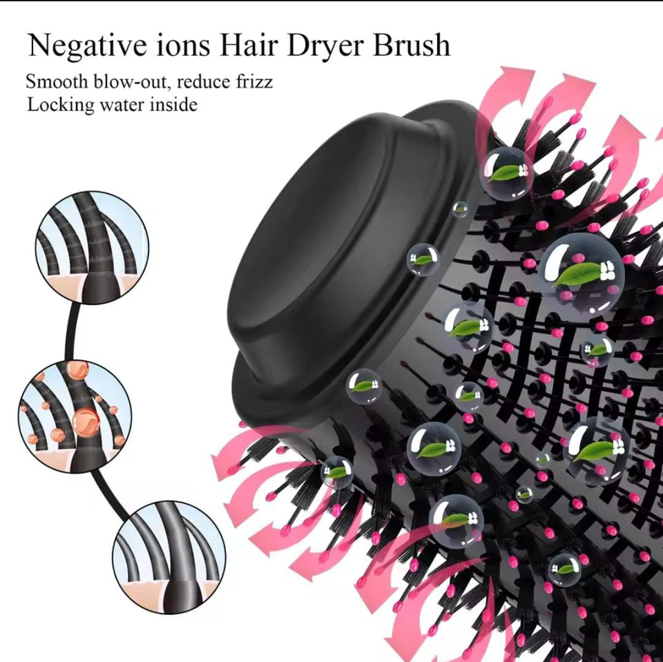 One Step Hair Dryer And Styler Hot Air Brush With Extra Hair Tool Set