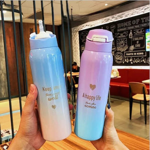 Premium Pastel Ombré Insulated Stainless Steel Water Bottle