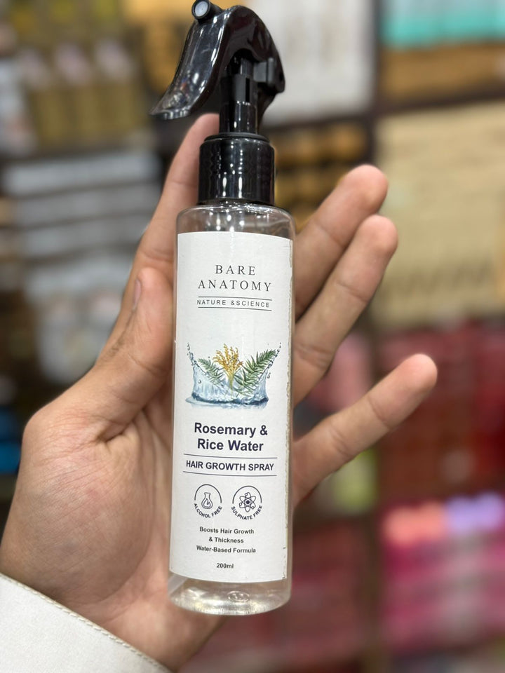 Bare Anatomy Rosemary & Rice Water Hair Growth Spray