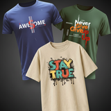 Summer DTF Printed T-shirt for Men's