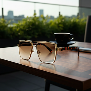 Luxury Square Black Gradient Sunglasses for Men & Women