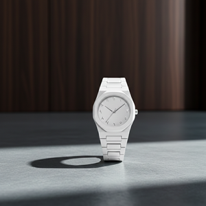 White Aura Couple Watch – Elegant Matching Timepieces, Stylish Fashion Accessories for Men and Women- Without Box