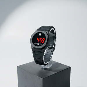 Touch Watch | LED Digital Wrist Watch | Stylish Time Display | Unisex Fashion Accessory | Black