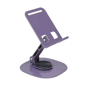 Alloy Foldable Adjustable Phone Stand for Desk – Universal Mobile Holder with Non-Slip Base (Y808)