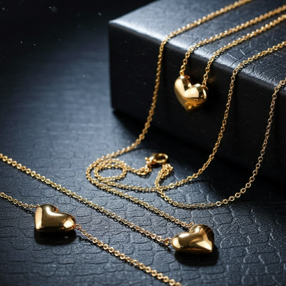 Stainless Steel Heart Shape Necklace