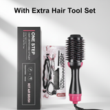 One Step Hair Dryer And Styler Hot Air Brush With Extra Hair Tool Set